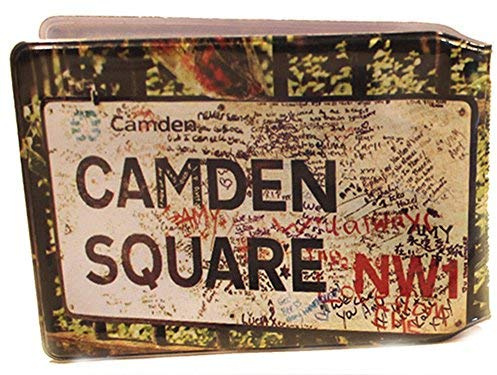 Camden Square Credit Card Bus Pass Wallet Slimline Travel Rail Ticket Holder Cover for Oyster Business Zip ID Card - Bifold - Party Bag Gift School Leaver Uni (1x Wallet)