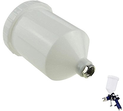 Pistola a spruzzo per vernice ORAZIO HVLP, tazza in plastica da 600 ml con connettore filettato, adatta alla maggior parte delle pistole a spruzzo della serie automobilistica SP22142002