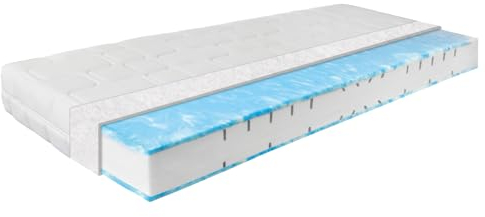 BeCo Matratze 140x200 cm Duo Gel Comfort Komfortschaummatratze H3, Oeko-TEX Standard 100, Testsieger in Haus & Garten: SEHR GUT 1,3 (Heft 01/2019), Made in Germany, 100 Nächte Testschlafen