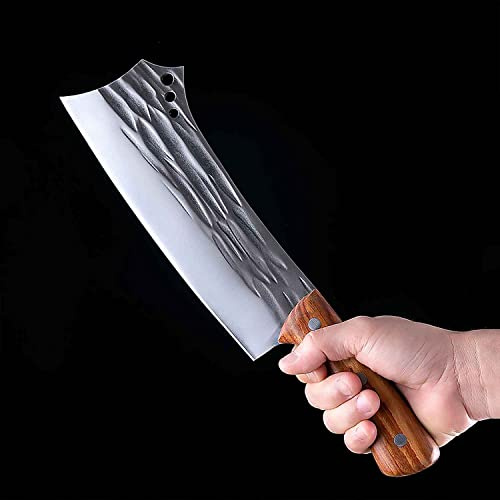 Muxel Schweres Hackmesser, Hackebeil und Knochenbeil. Dieses scharfe Kochmesser wird wahrscheinlich Ihr Lieblingsmesser werden. Das Küchenmesser für den Profi- oder Hobbykoch