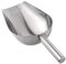 DOITOOL Gran pala de hielo de acero inoxidable de 16 pulgadas, forro de metal, base redonda, pala de azúcar, cubitos de hielo, palas de harina, pala de utilidad para cocina, fiesta de bar
