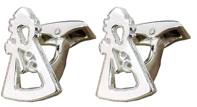 Gemelos Virgen Minimalista en Plata de Ley - Trasera giratoria estándar