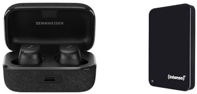 Sennheiser Momentum True Wireless 3 — Bluetooth-In-Ear-Kopfhörer & Intenso 6023560 1TB Memory Drive USB 3.0 2.5' External Hard Drive