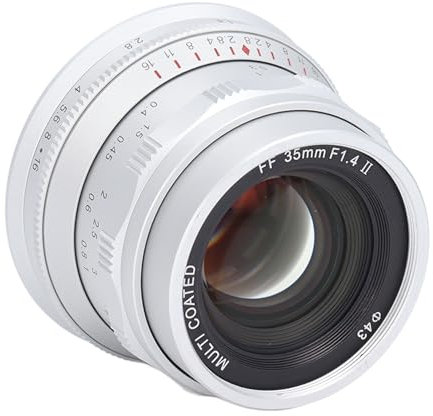 Obiettivo da Ritratto 35 Mm F1.4, Obiettivo da Ritratto Full Frame per Fotocamera Manuale per Obiettivo Fotocamera con Attacco L, per Leica SL SL1 SL2, per Portrait Humanity