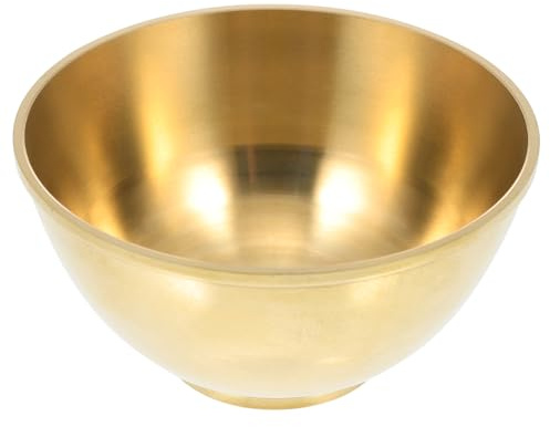 Dekorative kupferschale - buddhistische wasserschale, altarschale, opferschale, 6.3 cm, golden