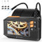 Endoskopkamera mit Licht 5m, Ennovor 1080P HD Digital Endoscope mit 4.3-Zoll-IPS- Bildschirm, IP67 Wasserdicht Rohrkamera mit 8 einstellbaren LEDs, 8mm Schlangenkamera Inspektionskamera