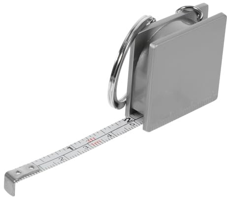 HOMOCONO Metal Tape Measure Keychain Mini Portable Measuring Tape Tool for Craft Sewing Diy Home Improvement Projects