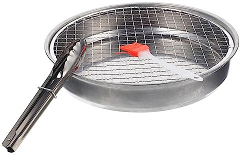 Mipcase Barbecue Portatile Usa e Getta Portatile in Acciaio Inox e Fornello Da Campeggio Per Barbecue All Aperto Da Esterno Per