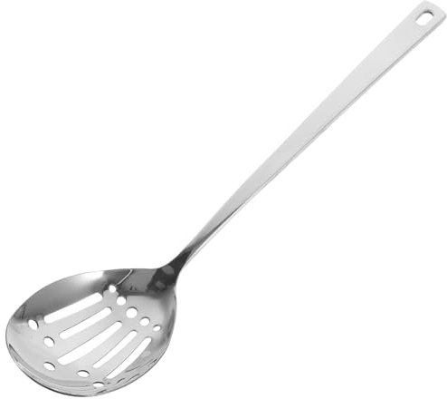 Cabilock cuchara colador cucharas soperas cucharon cuchara espumadera colador inoxidable colador de espumadera cucharón ranurado bol cocina colador de sopa Cuchara para servir comida Silver