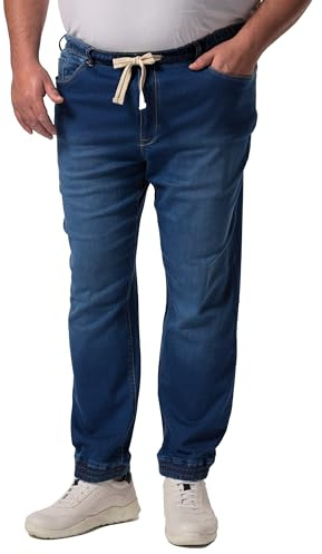 Men Plus Herren große Größen Übergrößen Menswear L-8XL Superstretch-Schlupfjeans, Straight Fit Blue Denim 8XL 837313902-8XL