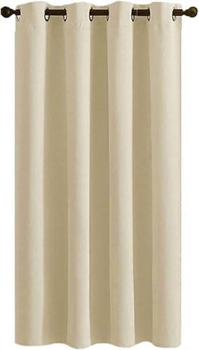 ZHENCHAO wasserdichte Innen-/Außenvorhänge für Terrasse, Pergola, Veranda, Wintergarten, Wohnzimmer, Beige, 254,4 x 243,8 cm, wetterbeständige Vorhänge für Privatsphäre und Dekoration, Einz