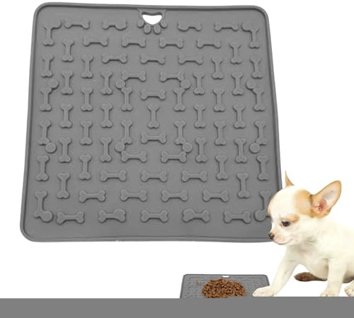Alfombras De Base de de Silicón para Perros y Gatos | Base Comida Fácil 18.8x18.8 cm Entrenamiento Alimentación Enriquecimiento