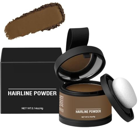 Poudre Cheveux Waterproof,Retouche Racines Cheveux,14 Couleurs Poudre Chéveux,Poudré De Racine De Chéveux,Pour Chevéux Clairsemés,Hairline Powder,Hair Root Concealer (Light Brown)