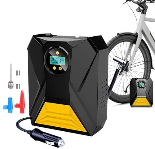 Gonfiatore per pneumatici, manometro digitale a pompa elettrica, 12 V, display digitale, manometro per pneumatici, ruote, camion, auto, bicicletta, palloni, attrezzature sportive all'aperto