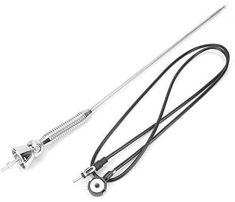 Universal Iron Roof Fenders Booster Radio Antenna Car Aerial Accessory for All Vehicles Durable Signal Enhancer with Harness and Installation Disk