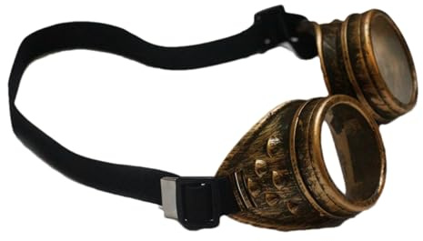 Generisk vintage steampunk glasögon gotisk stil skyddsglasögon unisex svetsare punk svetsglasögon polariserade retro solglasögon för möten, halloween, makeup möten