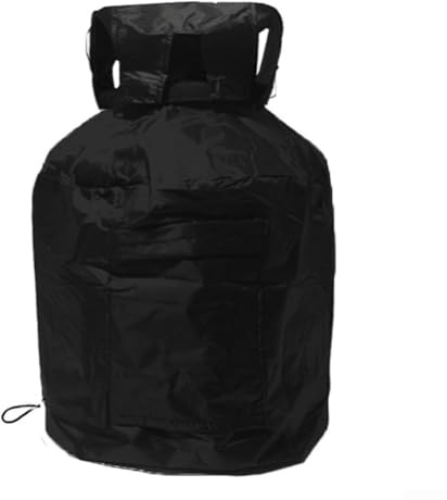 Propane Gas Tank Cover, Heavy Duty Waterproof Dustproof Gas Tank Bottle Covers For 20 Lbs Gas Storage Tank Cylinder(Black)