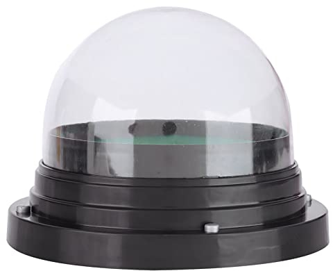 Dilwe Automatischer Würfelbecher, KTV Pub Bar, Transparente Kunststoffabdeckung, Automatischer Würfelrollbecher, Anti-Falle, Schwarz