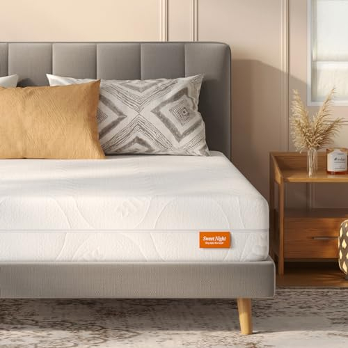 Sweetnight Matelas 120x200, Réversible Mémoire de Forme en Gel, Matelas en Mousse en Matériau Bambou,5 Zones de Confort Mousse Mémoire Matelas,Épaisseur 18 cm,Blanc