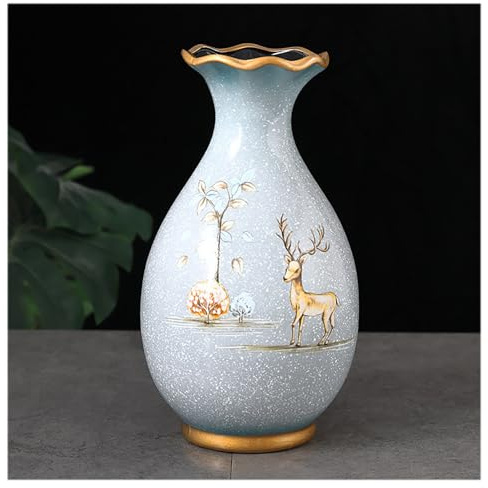 KagaKu Ceramic vase 3D Stereoscopic Dried Flowers Arrangement Wobble Plate for Flower Arrangement, Small Bud Vase for Living Room, Dinner Table Decoration (Color : White)
