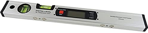 ZzzaNa Digitaler Winkelmesser, Neigungsmesser, elektronische Wasserwaage, 360 Grad mit/ohne Magneten, Wasserwaage, Neigungstest, Lineal, 400 mm Winkellehre