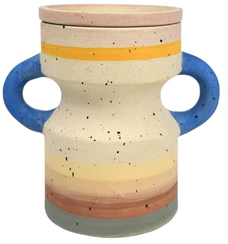 Duftbrenner Taze - Creativity Serie - CraftAroma - Handbemalt - Kreatives, Verspieltes DIY-Objekt - Duftendes, erholsames Interieur -Brûleur Fondant - 100 ml - H 12 cm - Zen'Arôme