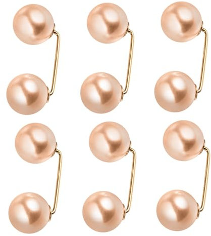 LIFKOME 18stücke Kunstperlen Brosche Für Damen Anti-emptied Kragen Corsage Brooch Für Kleider Schals Und Accessoires Langlebig Und