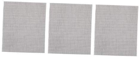 Levemolo 3stücke Teiliges BBQ Grillnetz Aus Hitzebeständigem Fiberglas Antihaftbeschichtete Grillmatten Für Gas Holzkohlegrills Wiederverwendbar Zuschneidbar Für Outdoor-Grillen Und Backofe