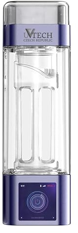 Hydrogen-Ultra Original Hidrógeno Agua 6000ppb -600mV generador 350ml membrana PEM (morado)