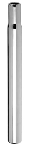 MVTEK Tija de sillín 25,4 x 290 mm Recta de Acero Plateado