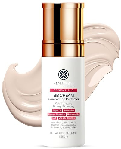 Martinni Lightweight BB Cream Complexion Perfector, 1.35 fl oz – Anti-Aging Tinted Moisturizer for Face – Reduces Fine Lines & Wrinkles, Radiant Natural Glow