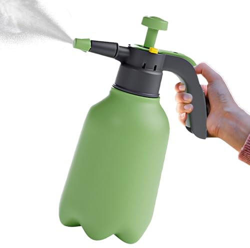 Annaffiatoio manuale a pressione – Spruzzatore da giardino portatile da 2 l, pompa con una sola mano, ugello spray di precisione, valvola di controllo della pressione, impugnatura morbida al