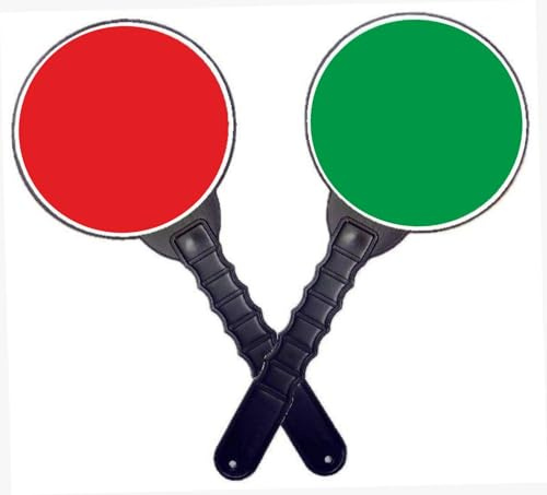 Doppelseitiges STOP & GO Warnschild – Handgehalten, Rot & Grün, Reflektierend, Extra Groß (20×40×3 cm) für Verkehr, Schule & Baustelle 2 Stück