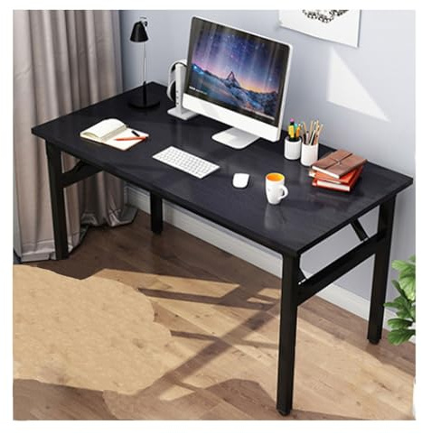 Kakt hopfällbart skärskrivbord för hemmakontor - ingen montering krävs litet och robust bord för begränsade utrymmen enkel design i svart (50 x 80 cm/19,6 x 31,4 tum)