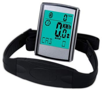 YMYGCC contachilometri Bici Bike Computer con Cadenza cardiofrequenzimetro Ciclismo LED Bicicletta del calcolatore Senza Fili del tachimetro 91 (Color : Silver)