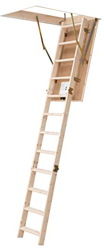 DOLLE Dachbodentreppe wärmegedämmt 120 x 60 cm Lichte Raumhöhe bis 285 cm U-Wert 1,60 Inkl. Bedienstab