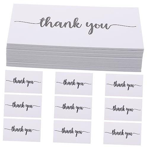 Ciieeo 150stücke Elegante Dankeskarten Aus Beschichtetem Papier Zum Versenden Mit Handschriftlicher Nachricht Der Rückseite Für Kleine Geschäfte Und Online-shops