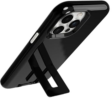 tech21 EvoCrystal Kick case for iPhone 14 Pro Max - MagSafe compatible - Impact Protection - Kickstand - Obsidian Black