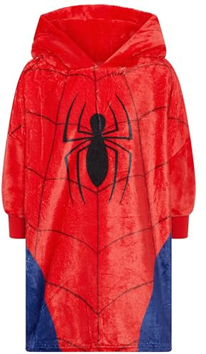 Marvel Spiderman Deluxe Oodie Couverture surdimensionnée à Capuche pour garçon - 5-6 Ans: 116cm