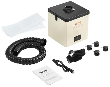 VEVOR Extracción de humo de soldadura, 100 W, 240 m³/h, mini ordenador de escritorio, 5800 rpm, filtro de 3 niveles, para estación de soldadura