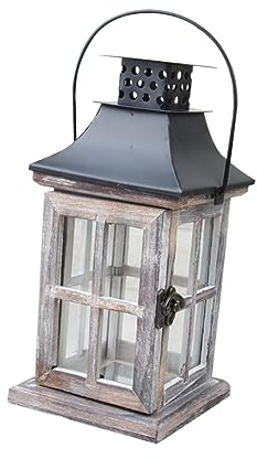 Zerodeko Antiker Wandkerzenhalter aus Holz und Eisen Vintage-kerzenständer mit Hängevorrichtung Kerzenhalter für Verschiedene und Formen Heim und Hochzeitsdekoration für Innen