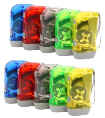 pulunto Linterna de emergencia con manivela, linterna LED portátil con dinamo SOS, linterna LED de emergencia ideal para camping O 3