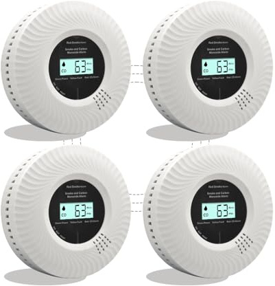Interlink smoke and carbon monoxide detector with voice alarm, 10-year battery, certified according to EN14604 & EN50291, battery included (4)
