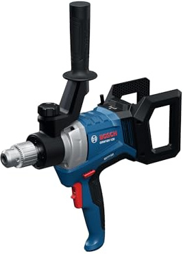 BOSCH GRW18V-120N 18V Brushless Mud Mixer - ½ In. Chuck, 650 RPM, Variable Speed, Soft Start, KickBack Control, Ergonomic Handle for Heavy Mortars, Epoxies & Paints