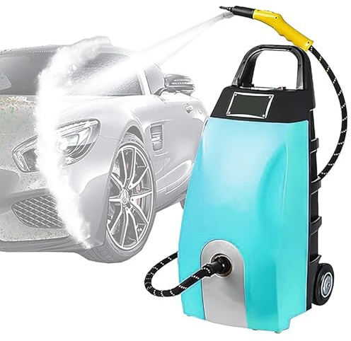 HNBYLMM Limpiador a Vapor con 6 Accesorios para el hogar, Limpiador a Vapor Multiusos de 2500 W con depósito de 3,5 L, vaporizador de Alta Resistencia para la Limpieza de sofás, Juntas y Coches Blue