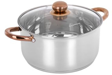 Casseruola 26 cm acciaio inox Meravigliosa con coperchio