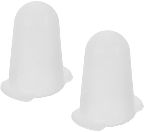 BESPORTBLE Cubiertas de Boquillas para Glaseado de Pasteles en Silicona Flexible, Juego de 2 Protectores para Puntas de Manga Pastelera, Aptas para Uso en Cocina y Repostería