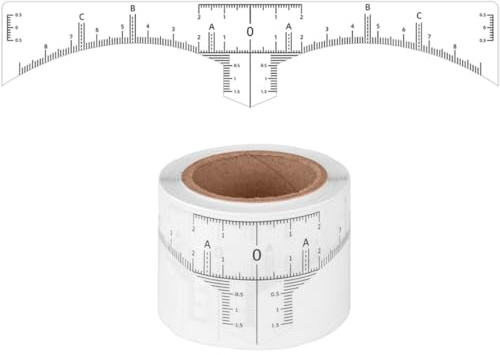 UKCOCO 50 Pezzi Righelli Professionali Trasparenti per Sopracciglia, Modellatori e Posizionatori per Trucco Simmetrico, Mappatori Leggeri e Precisi per Donne, Strumento per Microblading