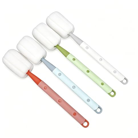4pcs Adjustable Length Washing Up Sponge with Handle