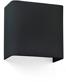 Faro Barcelona 66412 - COTTON SQ 200 Lampada da parete nero quadrato 1L